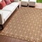 Edge Collections - 4' x 6' - Brown - Geometric Indoor Outdoor Area Rug - 1 Piece